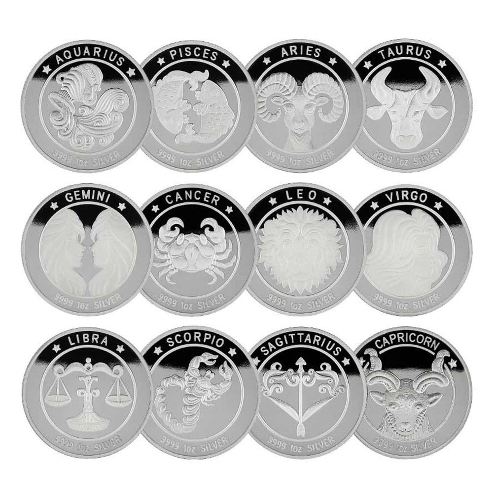 1온스 황도 12성좌 별자리 실버 불리온 메달